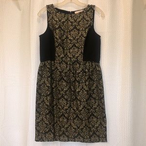 Black and gold dress